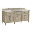 thumbnail image 2 of James Martin Vanities 424-V72-BKO-3EJP Lorelai 72" Double Basin Wood Vanity Set - Black, 2 of 7