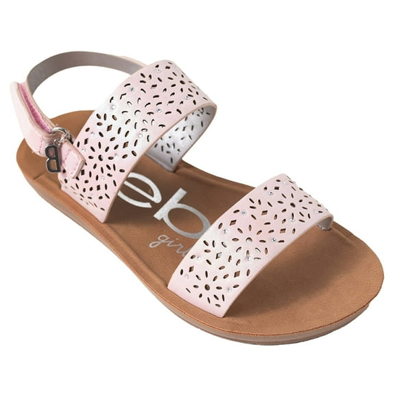bebe Girls' Sandals - Kids' Open Toe Summer Shoes, Perfect Flat Sandals for Girls (Little Girl/Big Girl)