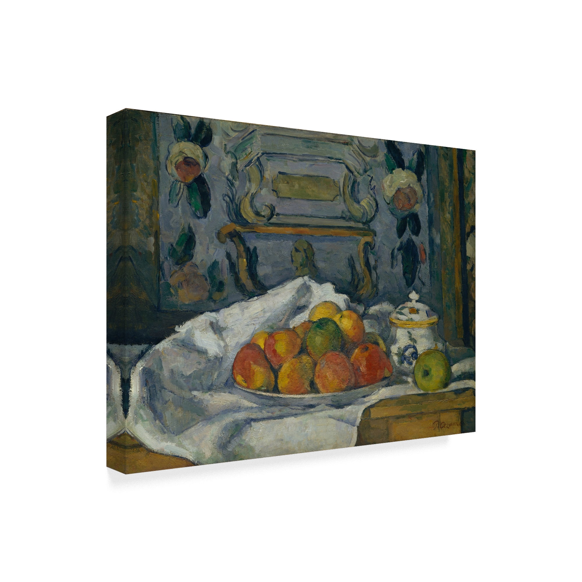 Trademark Fine Art 'Dish Of Apples' Canvas Art by Paul Cezanne