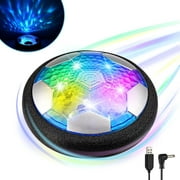 Kid Odyssey Hover Soccer Ball Boy Toys Rechargeable, Kids Indoor Air Soccer Ball Floating LED Light Up, Power Kick Disc Fun with Foam Bumper (No AA Battery Needed) Gift For Boys Girls Age 3 4 5 6 7 8