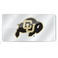 thumbnail image 1 of Colorado Buffaloes Silver Laser License Plate, 1 of 1