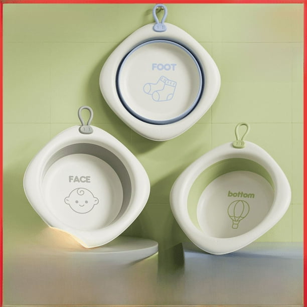 Lavabo Plegable Para Bebés, Culo, Dibujo Animado, Cara, Pie, | Cuotas