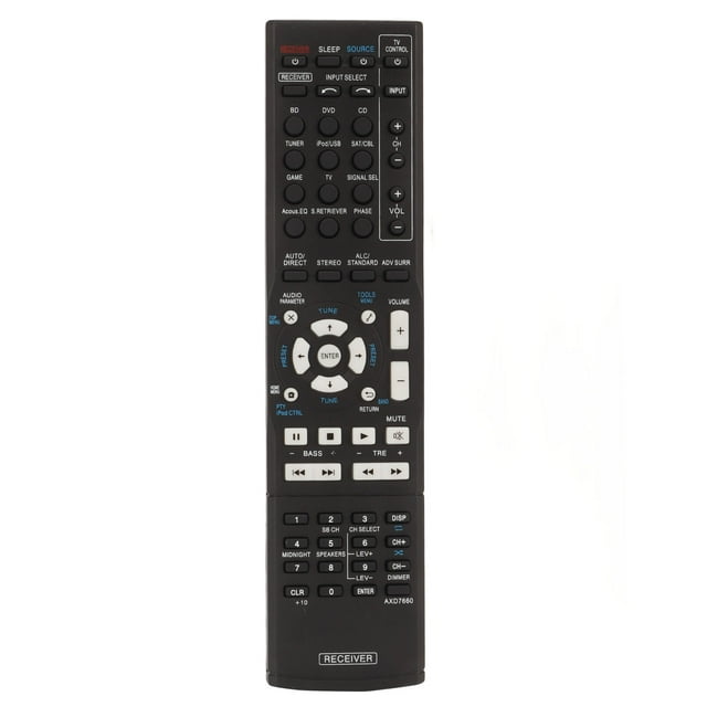 Mando a distancia AXD7660 para receptor AV, mando a distancia de repuesto para receptor de sonido de cine en casa para Pioneer Vsx 522 K Vsx 522