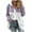 Purple, variant on HAiming Womens Plus Size Fleece Lined Jacket Color Block Long Sleeve Zip up Hooded Coat Winter Warm Cozy Casual Outwear