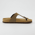 thumbnail image 6 of Cushionaire Leah Thong Sandals for Women - Cork Footbed Flip Flops for Women with Memory Foam and Adjustable Buckle Strap, 6 of 14