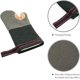 thumbnail image 5 of (Grey) Oven Gloves Heat Resistant Gauntlet Long Thick Large Oven Mitts Cotton Leather Soft Hot Heat Proof for Kitchen Cooking Chef Home BBQ Grilling B, 5 of 5