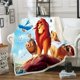 thumbnail image 1 of Manta de Sherpa con estampado 3D de Lion King Simba, funda nórdica para sofá, ropa de cama de viaje de terciopelo, colcha de felpa zhangmengya LED, 1 of 2