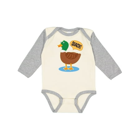 

Inktastic Duck Farm Animal Quack Gift Baby Boy or Baby Girl Long Sleeve Bodysuit