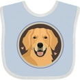 thumbnail image 3 of Inktastic Golden Retriever Dog Boys or Girls Baby Bib, 3 of 4
