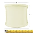 thumbnail image 3 of Home Concept 4x4x4 Clip-on Sconce Half-Shell Lampshade Eggshell Shantung Fabric, 3 of 5