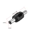 thumbnail image 2 of 10Pcs DC Male to Male Connector 5.5mm x 2.5mm Cable Jack Adapter Black, 2 of 3