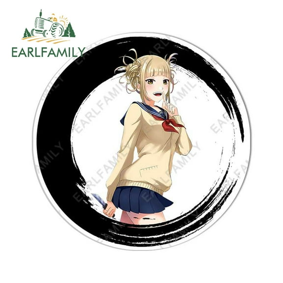 EARLFAMILY 5.1 Inch for Himiko Toga Car Stickers Anime Vinyl Car Wrap Decal Windows Motorcycle Waterproof