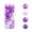 Purple, variant on Painted Christmas Ball Ornament Set, Warm Amber Plastic Hanging Bauble Collection in 12.6 x 5.51 x 5.51 in Box for Trees