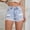 Sky Blue, variant on Womens Denim Shorts High Waist Jean Shorts Cut Hem Jean Short Ripped Raw Hem Hot Short Distressed Jean Short with Pockets Black XL