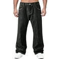 thumbnail image 2 of Sentmoon Casual Pants for Men Pants for Men Men's Solid Color Button Zipper Pocket Casual And Fashionable Denim Pants for Everyday Wear and Comfortable XXXXL, 2 of 8