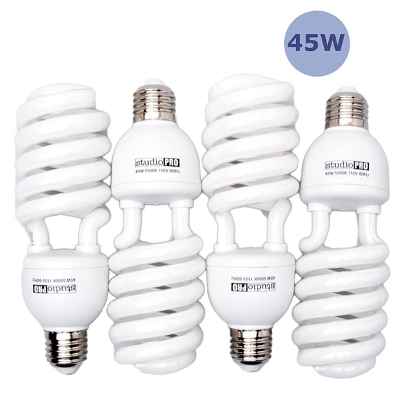 4x 45 Watt Daylight Fluorescent Light Bulb
