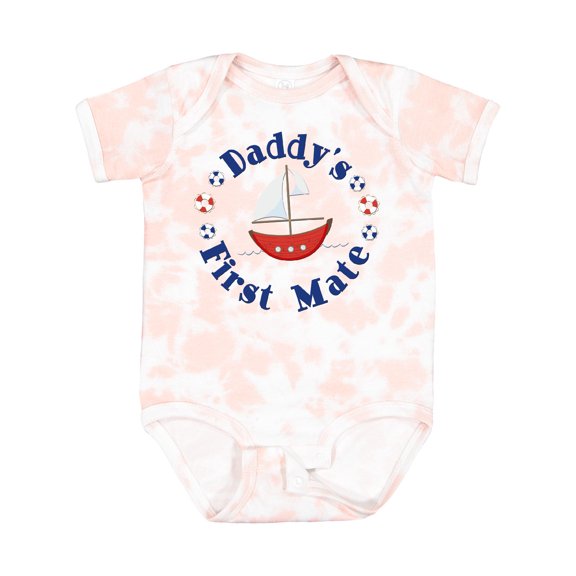 Inktastic Daddy's First Mate Boys or Girls Baby Bodysuit