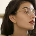 thumbnail image 6 of MYCUTEY 14K Gold Plated Hoop Earring Small Square Huggies Hoops for Women Gift, 6 of 7