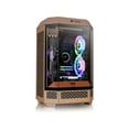 thumbnail image 2 of Thermaltake Tower 300 Gravel Sand Micro-ATX Case; 2x140mm CT Fan Included; Support Up to 420mm Radiator; Optional Chassis Stand Kit Allows Horizontal Display; CA-1Y4-00SGWN-00, 2 of 7