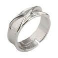 thumbnail image 1 of Anillos de aleación de Dragon Ball para hombres y mujeres, Goku, Vegeta, temperamento, moda, plata ajustable, encanto Simple, joyería, baratija, 1 of 4