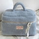 thumbnail image 3 of Organizador de cosméticos de viaje Bolsa de cosas Bolsa de maquillaje peluda para mujeres y niñas (Azul L), 3 of 6