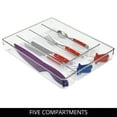 thumbnail image 5 of iDesign Linus BPA-Free Plastic Divided Drawer Organizer Tray - 13.75" x 10.5" x 2.25", Clear, 5 of 5