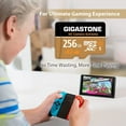 thumbnail image 4 of [5-Yrs Free Data Recovery] Gigastone 256GB Micro SD Card, 4K Camera Extreme, MicroSDXC Memory Card for Switch, GoPro, Action Camera, DJI, R/W up to 100/60MB/s, UHS-I U3 A2 V30 C10, with Adapter, 4 of 5