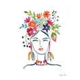 thumbnail image 2 of Zaman, Farida 20x24 Black Ornate Wood Framed with Double Matting Museum Art Print Titled - Flower Girl II, 2 of 4