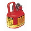 Justrite Type I Safety Can,1/2 gal.,Red 14065