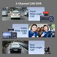 thumbnail image 7 of ZZERHUOO 4K Cam With 1080P Rear WiFi 64GB 170° Wide Angle Night Loop Recording App Control Trailer Backup Lights 3 Stereo Realist Viewer Video Cameras inside Cab Wireless Backup Camera for Pickup, 7 of 7