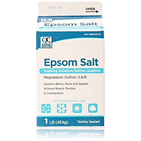 - 2 Pack Quality Choice Epsom Salt Soaking Solution/Saline Laxative 16 Oz Each