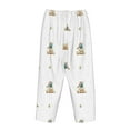thumbnail image 5 of Naloa Rabbit Blowing Dandelions Print Women’s Ultra-Soft Comfy Pajama Lounge Pants with Pockets & Drawstring, 5 of 8