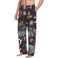 thumbnail image 2 of Xecao Merry Christmas Men's Straight Lounge Pajama Pants: The Ultimate in Comfortable Sleepwear, 2 of 9