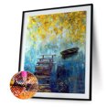 thumbnail image 2 of Cuadros Decorativos Montaña lago mosaico diamante pintura dibujo completo redondo taladro DIY arte artesanía Ndcxsfigh Nuevos Originales, 2 of 9