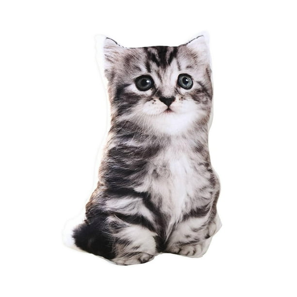 Almohada de peluche de gato, juguete para niños, juguetes de acompañamiento, animales, muñecos de peluche, muñeco abrazable para coche, sofá,