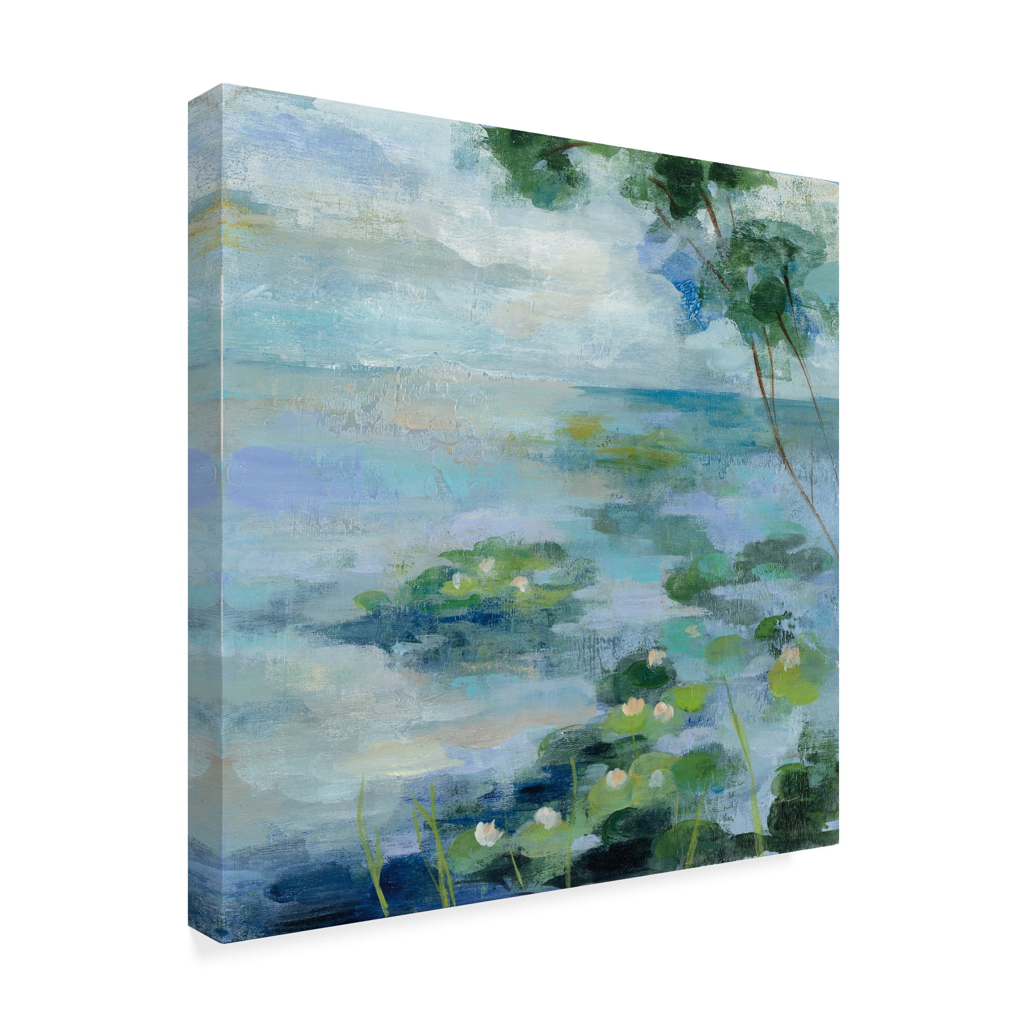 Trademark Fine Art 'Lily Pond 2' Canvas Art by Silvia Vassileva