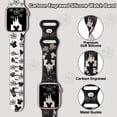 thumbnail image 3 of Engraved Band Compatible with Apple Watch Bands Ultra 3/2/1 49mm 46mm 45mm 44mm 42mm 41mm 40mm 38mm Women, Two-Tone Cute Soft Silicone Sport Strap for iWatch Series 11/10/9/8/7/6/5/4/3/SE/SE2/SE3, 3 of 6