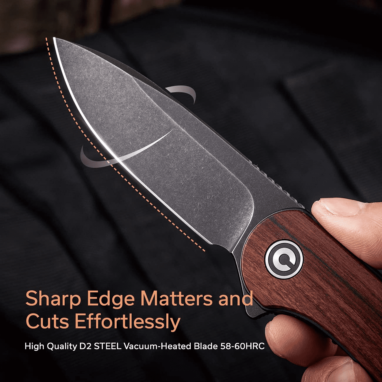 CIVIVI Pocket Folding Knife Elementum 2.96" D2 Blade C907U