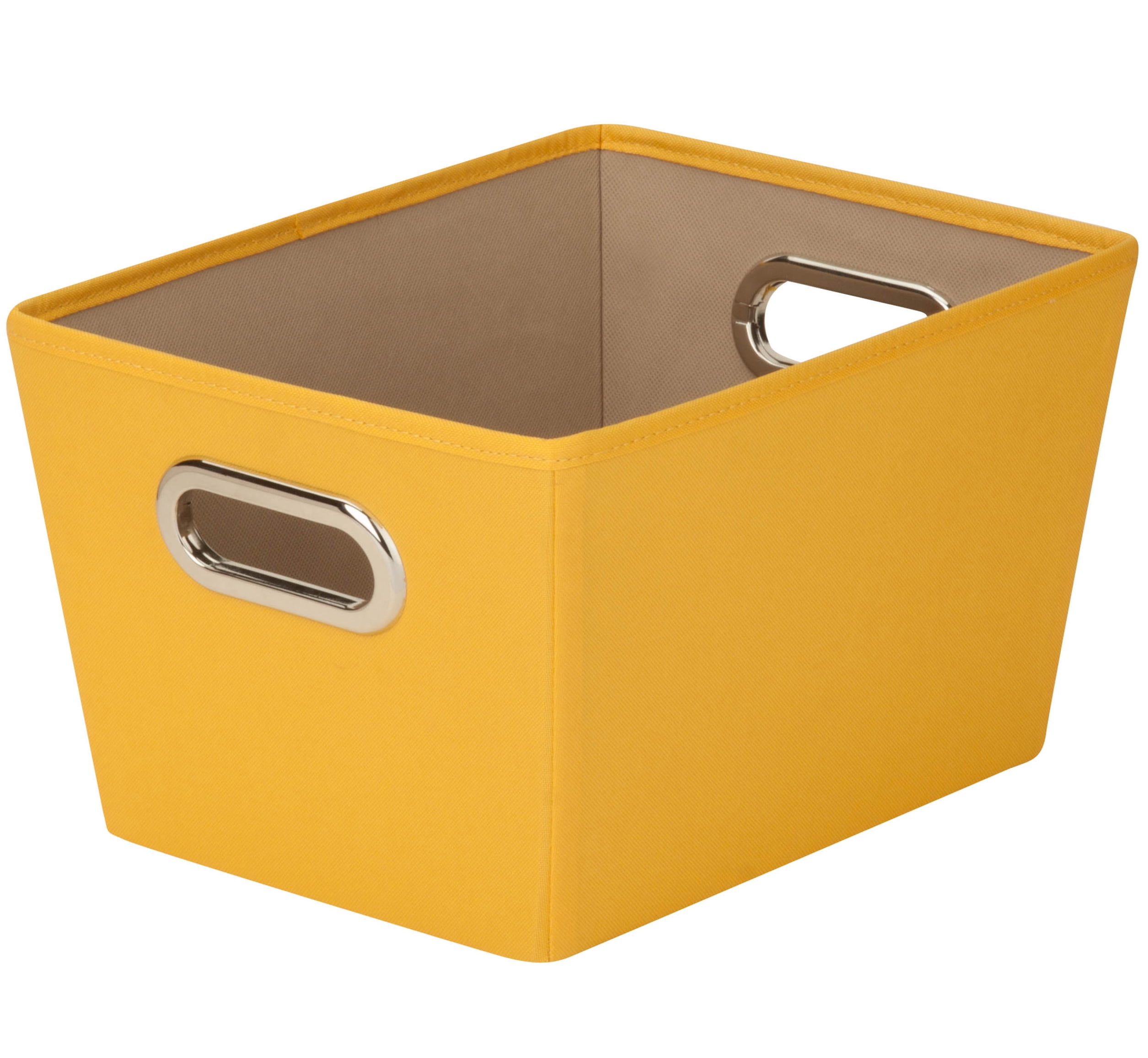 Honey Can Do Small Decorative Storage Bin with Handles, Multicolor