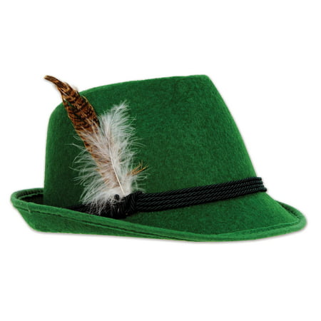 Green Felt Oktoberfest Alpine Hats Costume