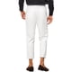 thumbnail image 3 of Pantalones formales recortados para hombres INSPIRE CHIC, color sólido, con frente plano, talla 38, color blanco, 3 of 6