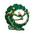 thumbnail image 5 of Fancyes Ornament Figurine Craft Knick Knack Resin Figurine for House Decorations Bookshelf Living Room Indoor Desk green, 5 of 8