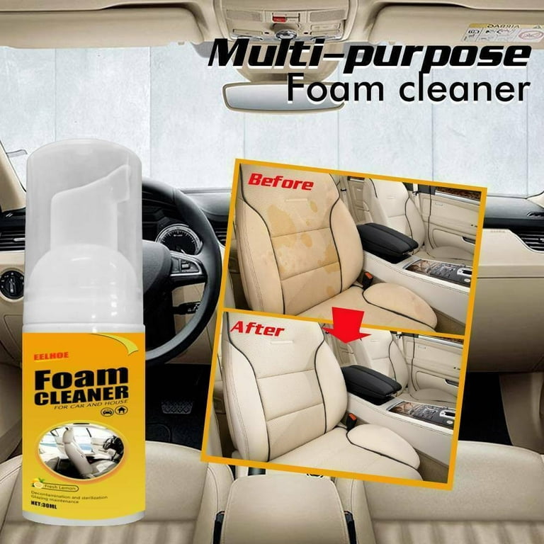 30ML Car Cleaner Foam Wax Shampoo Sofa Seat Upholstery Carpet Dry Stain  Remover