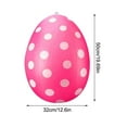 thumbnail image 2 of Meggemo 19.7x12.6 Inches Inflatable Easter Egg Colorful Blow Up Decoration Lightweight Durable For Garden Party Lawn Yard Patio Outdoor Festive Holiday Decor, 2 of 5