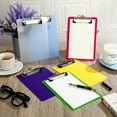thumbnail image 4 of ‎TACYKIBD 12 Pcs Small Clipboards 6x9 with Pen Holder A5 Memo Clip Boards Plastic Colorful Mini Clipboard Bulk for Office Restaurant Cafe Hotel Shopping List, Pen Not Included, 4 of 6