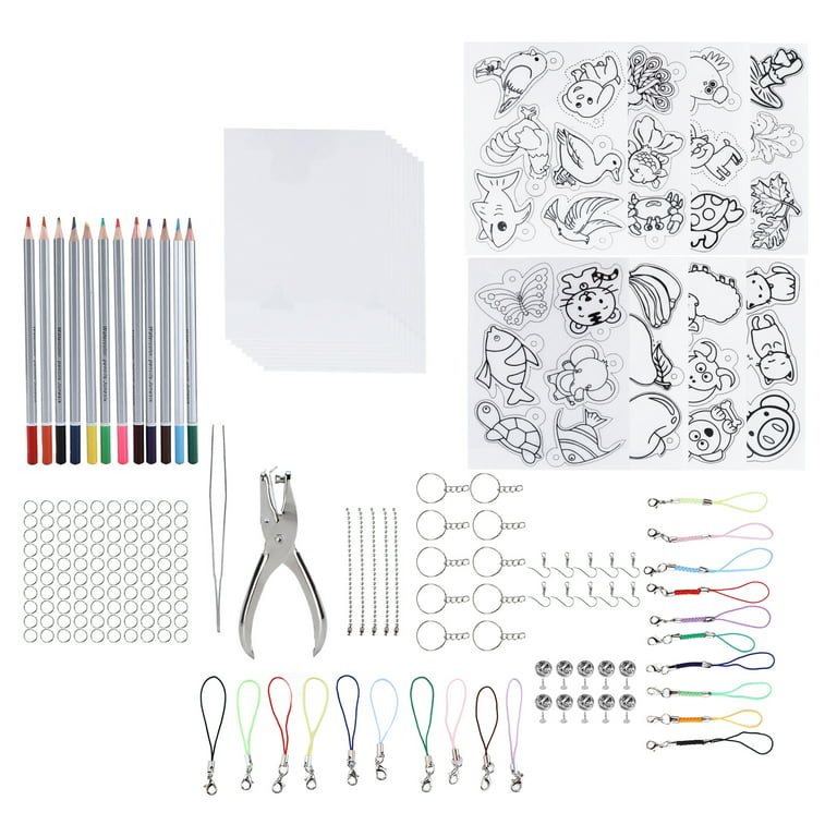 Mocoosy 148 Pcs Heat Shrink Plastic Sheets Kit for Shrinky Dink