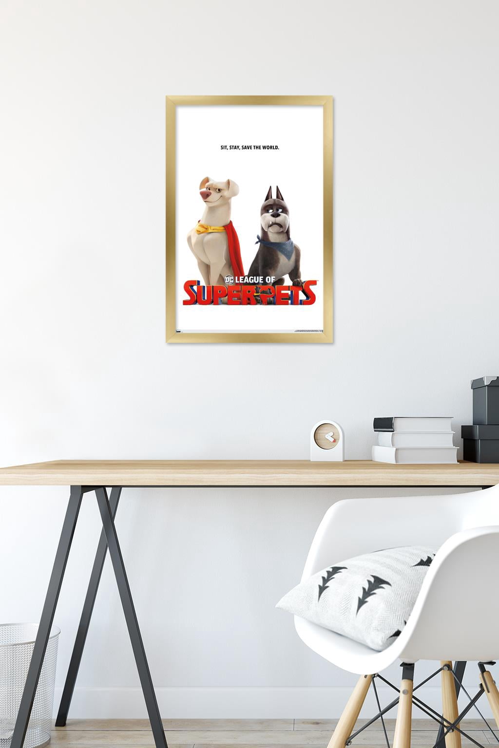 DC League of Super-Pets - Krypto and Ace Wall Poster, 14.725" x 22.375" Framed