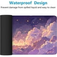thumbnail image 4 of Cute Gaming Mouse Pad Desk Pad Pink Purple Gold Clouds Mousepad XL Large Gaming Mouse Pad Laptop Keyboard Mat Desk Pad Office Home Decor for Women Girl 31.5"x11.8", 4 of 7