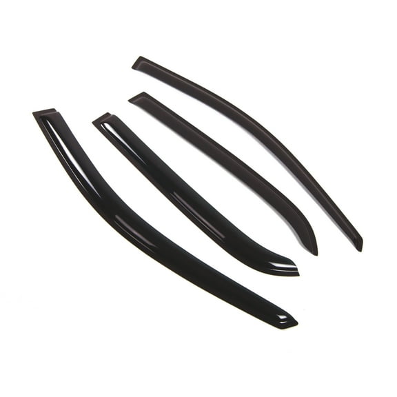 Tuningpros WD2-290 Outside Mount Window Visor Deflector Rain Guard Dark Smoke 4 Pcs Set For 2005-2010 Kia Sportage