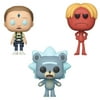 Funko POP! Animation Rick & Morty Collectors Set 2 - Death Crystal Morty, Teddy Rick (Possible Limited Chase Edition), Kirkland Meeseeks